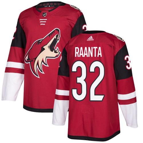 Adidas Men Arizona Coyotes #32 Antti Raanta Maroon Home Authentic Stitched NHL Jersey->arizona coyotes->NHL Jersey
